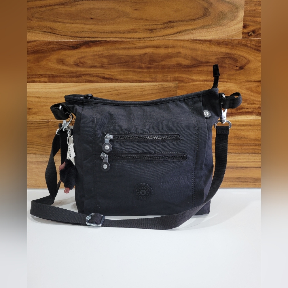 KIPLING BAG BLACK CROSSBODY & SHOULDER NEW MEDIUM PURSE BELAMMIE - Picture 13 of 17